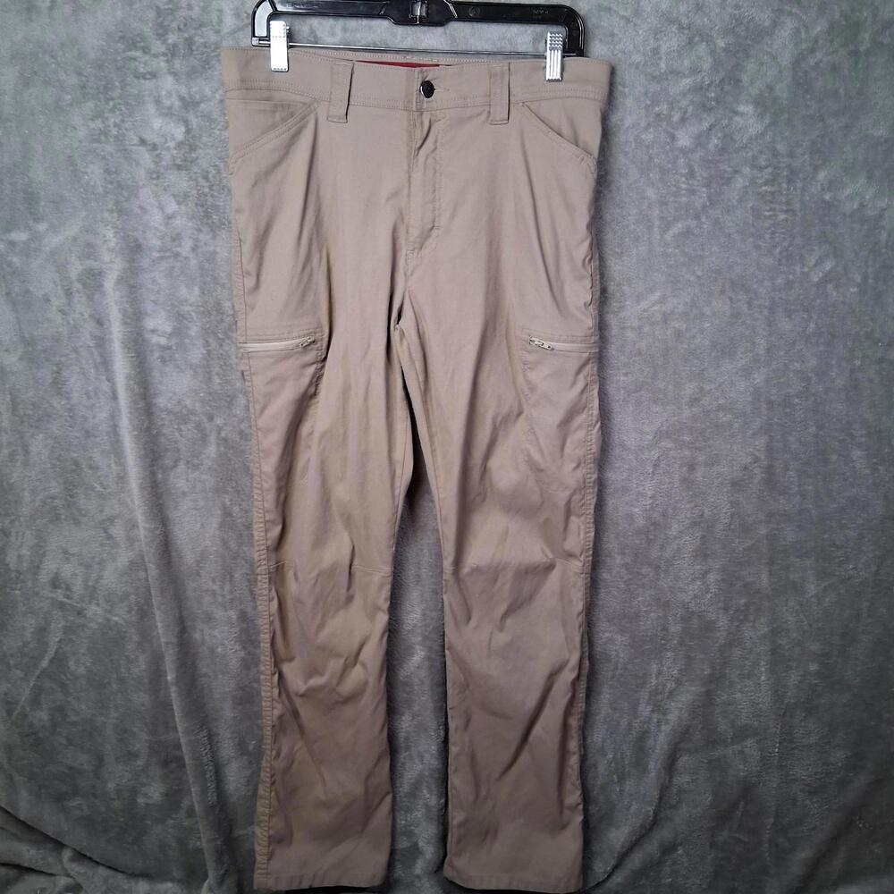 Wrangler Mens Cargo Khaki Pants‎ Size 32x30 Inseam 30 Cream Utility Outdoor